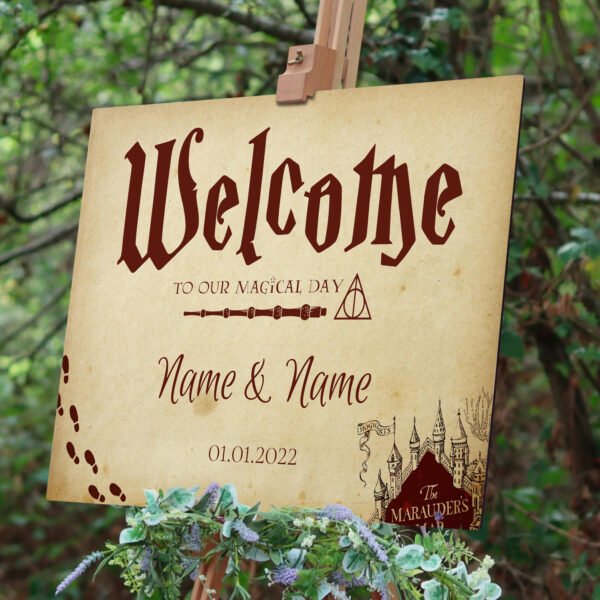 Harry Potter Wedding Welcome Sign - Image 2